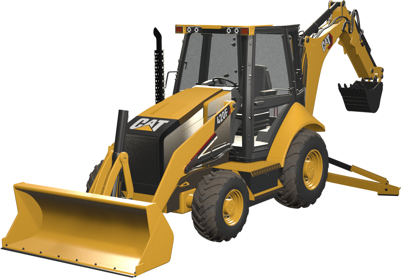 Retroexcavadora Cat 420F
